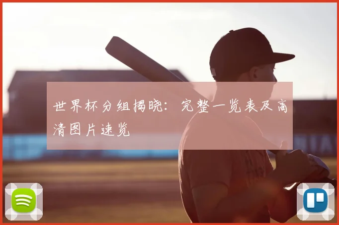 世界杯分组揭晓:完整一览表及高清图片速览